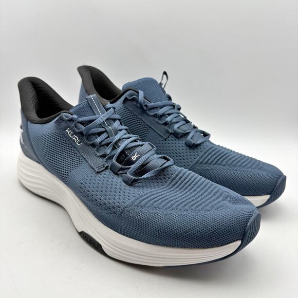 Kuru Mens Atom 2 Running Sneakers US 14 M EU 48 Blue White Athletic EUC main image 10